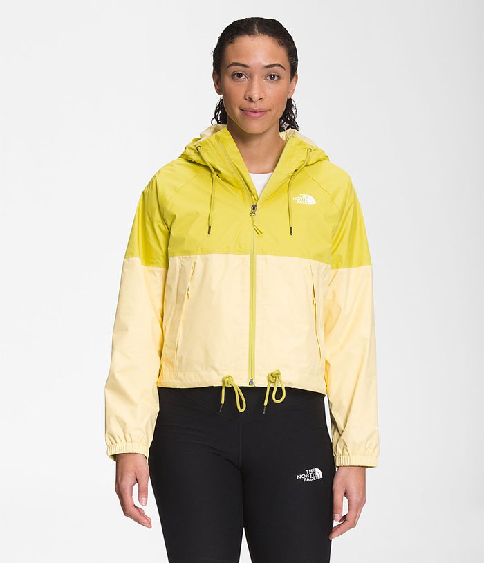 The North Face Womens Rain Jacket Antora Hoodie 732QGPBZJ - Yellow
